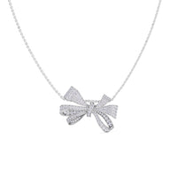 FANCY BOW SHAPE CHAIN PENDANT 45CM