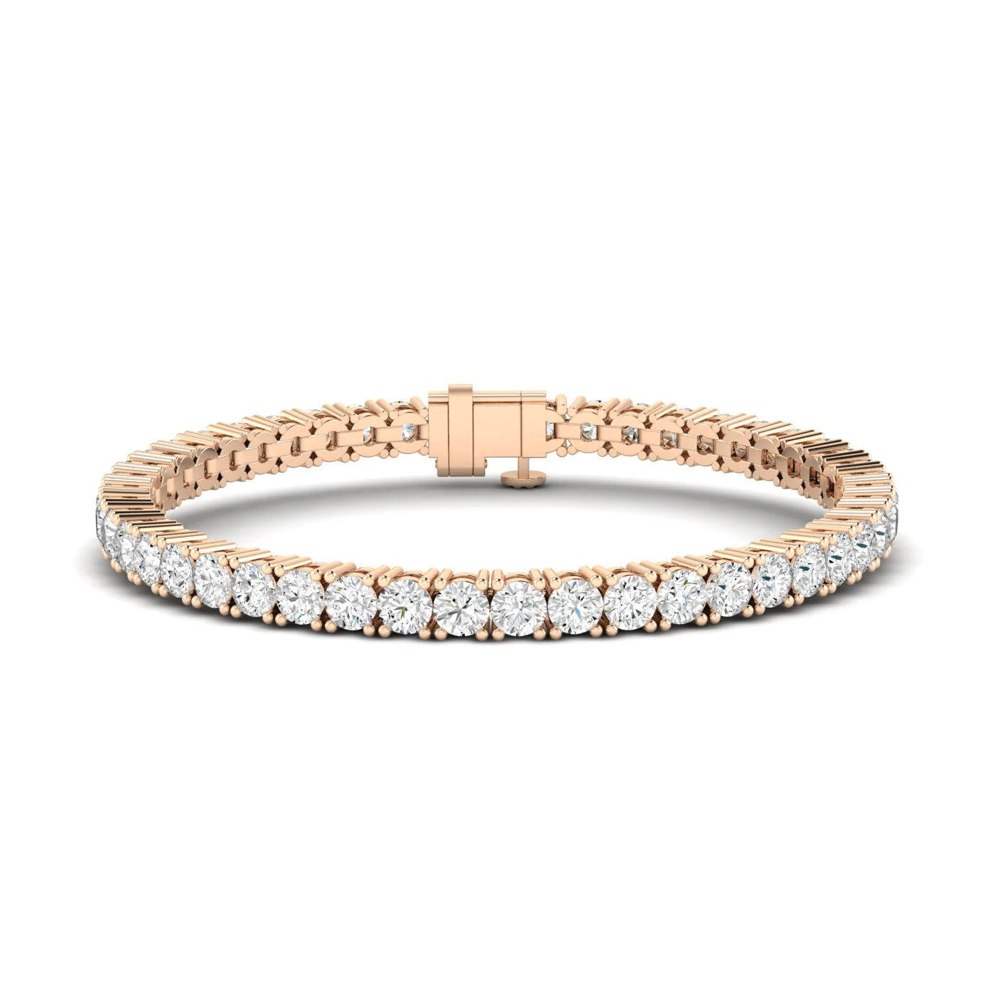 ROUND PREMIUM SETTING TENNIS BRACELET