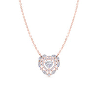 HEART SHAPE MIX CUT PENDANT