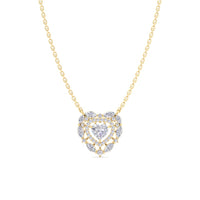 HEART SHAPE MIX CUT PENDANT