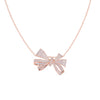 FANCY BOW SHAPE CHAIN PENDANT 45CM