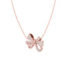FANCY BOW SHAPE CHAIN PENDANT 45CM